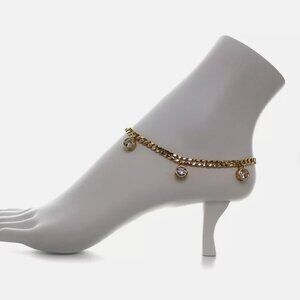 5mm Italian Cuban Ladies 14k Anklet Bracelet